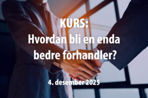 Forhandler - Sigurd Knutdzon - kurs i forhandlingsteknikk
